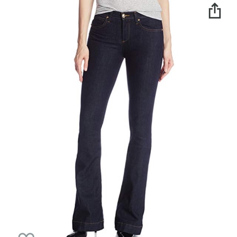 High rise flare jean